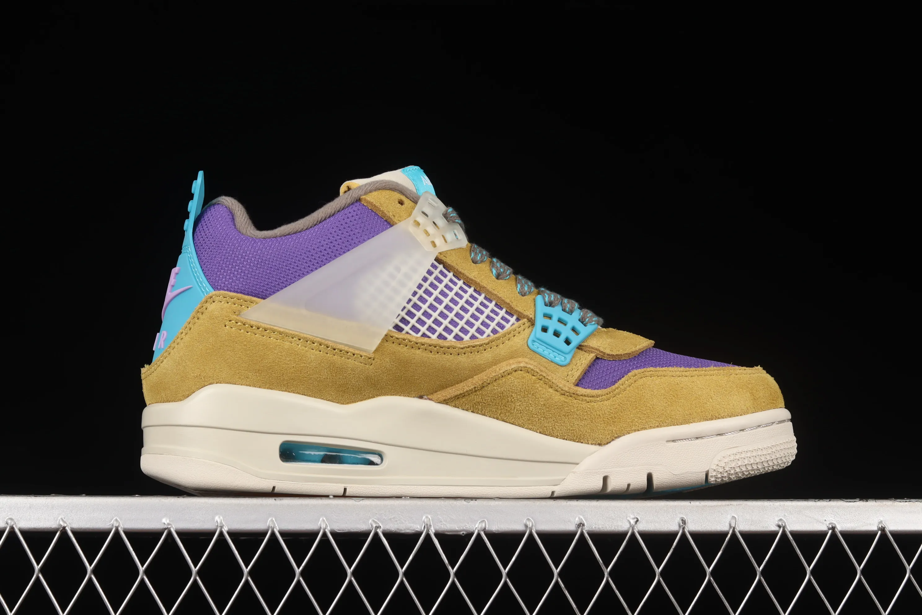 All categories Air Jordan Jordan series basketball shoes Air Jordan 4 foreign trade version Air Jordan 4 Retro SP AJ4 Joe 4 joint yellow and purple desert DJ5718-300